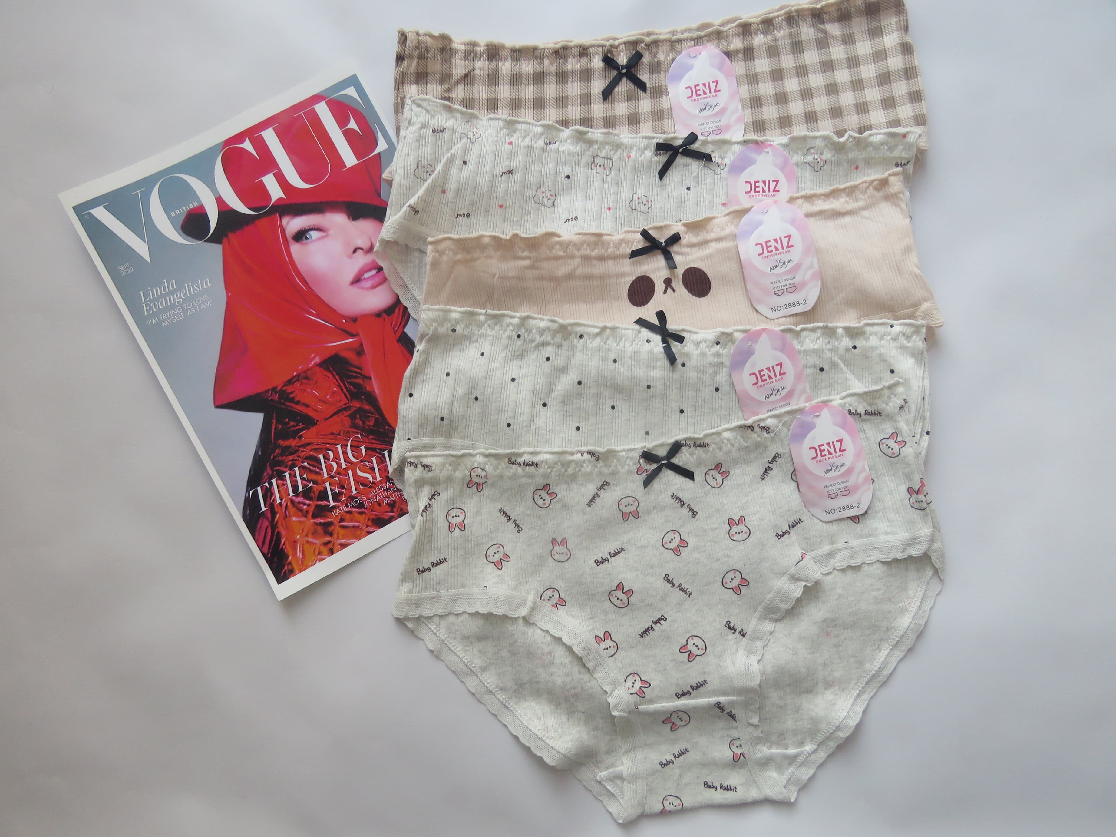 شورت کبریتی نخ سوپر  طرح میکس خرسی  برند MD